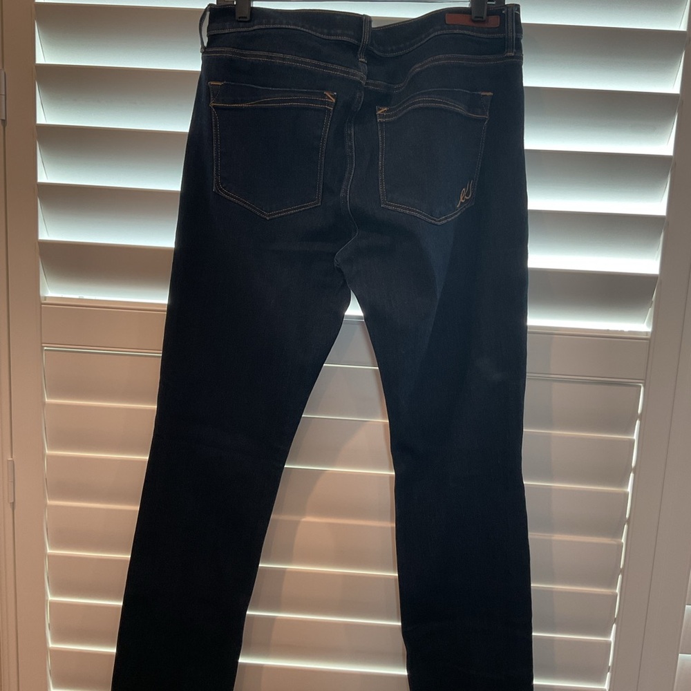 Express Indigo Wash Women's Mid-Rise Skinny Jeans - Picture 9 of 11